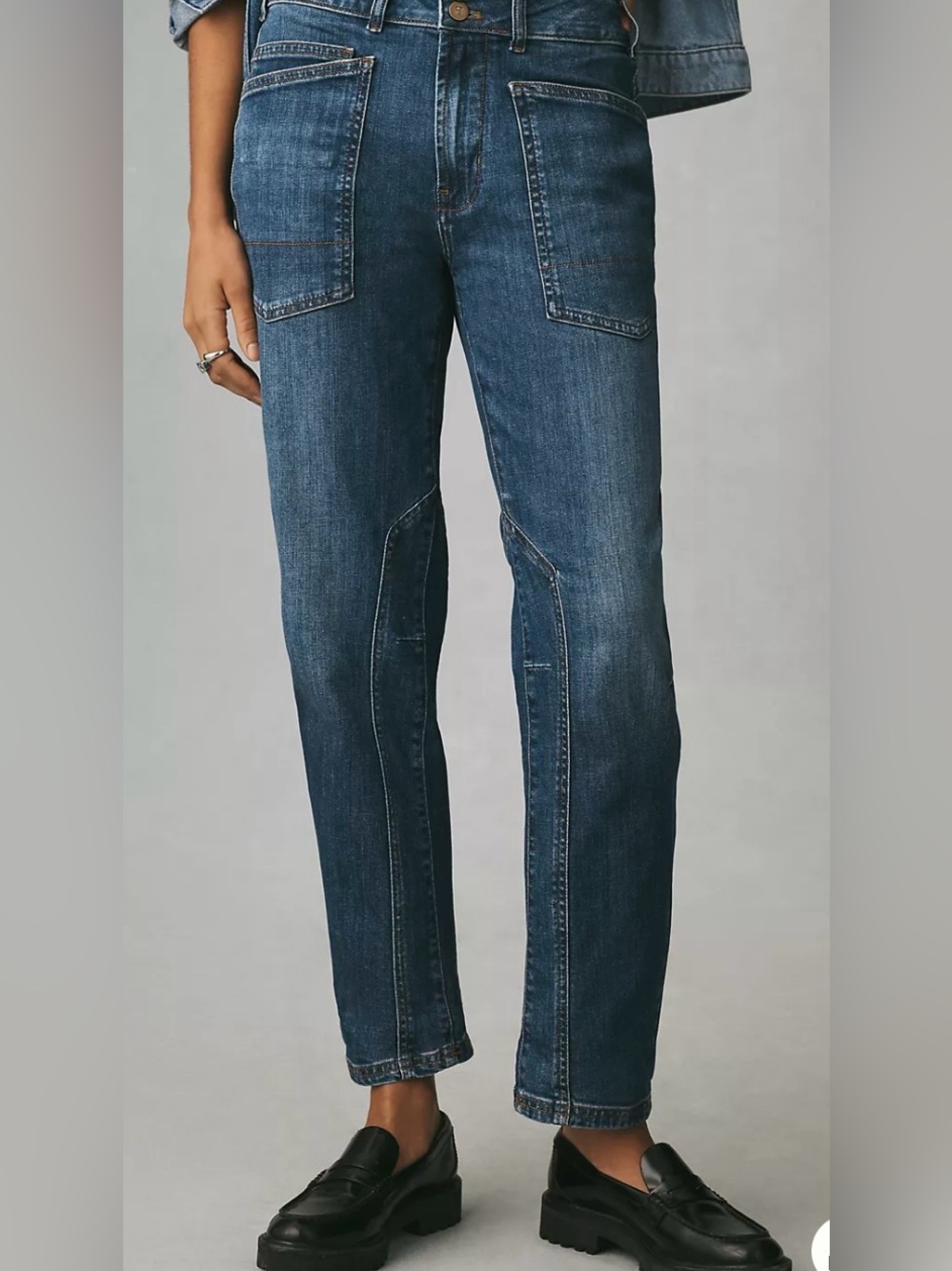 Anthropologie / Pilcro Wanderer Mid Rise Relaxed Jean Borocay Wash (29)